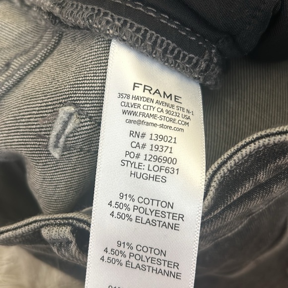 NWT FRAME Denim Le One Flare Dark Wash Jeans in Hughes $238 size 2 (Fits 30-34) - Picture 15 of 15